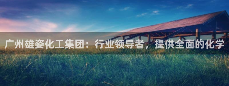 球盟会体验金：广州雄姿化工集团：行业领导者，提供全面的化学