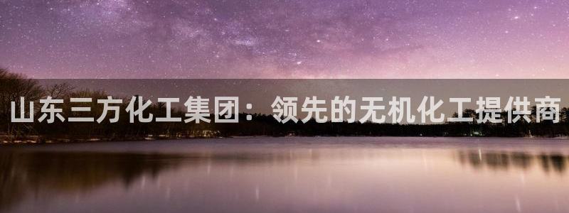 球盟会APP下载：山东三方化工集团：领先的无机化工提供商