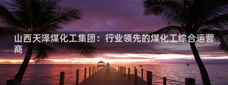 球盟会和中欧：山西天泽煤化工集团：行业领先的煤化工综合运营

