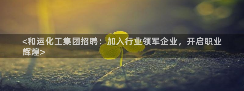 球盟会有没有黑单的人：<和运化工集团招聘：加入行业领军企业，