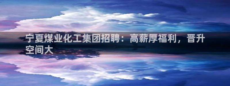 球盟会qmh官网：宁夏煤业化工集团招聘：高薪厚福利，晋升
空