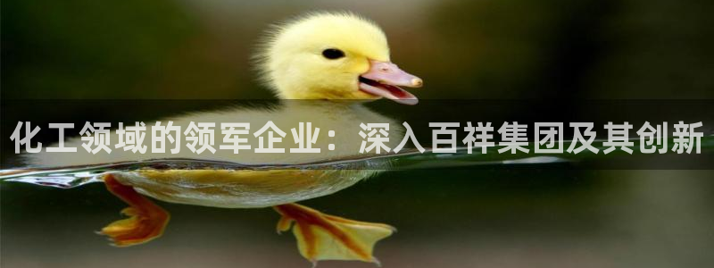 球盟会可靠不：化工领域的领军企业：深入百祥集团及其创新