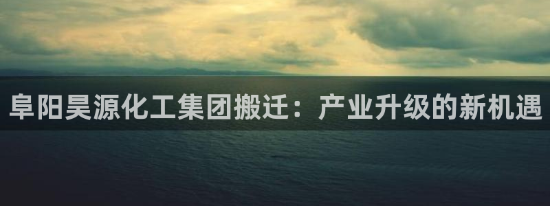 球盟会官网网页版：阜阳昊源化工集团搬迁：产业升级的新机遇