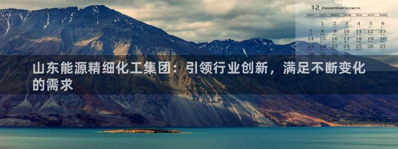 球盟会qmh电子网页版登录：山东能源精细化工集团：引领行业创