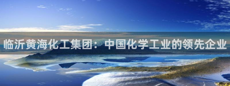 球盟会电子好黑：临沂黄海化工集团：中国化学工业的领先企业