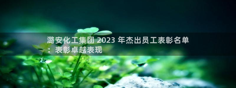球盟会里面有打牌的嘛知乎：潞安化工集团 2023 年杰出员工