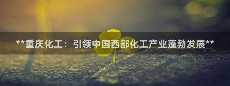 球盟会最新地址备用：**重庆化工：引领中国西部化工产业蓬勃发