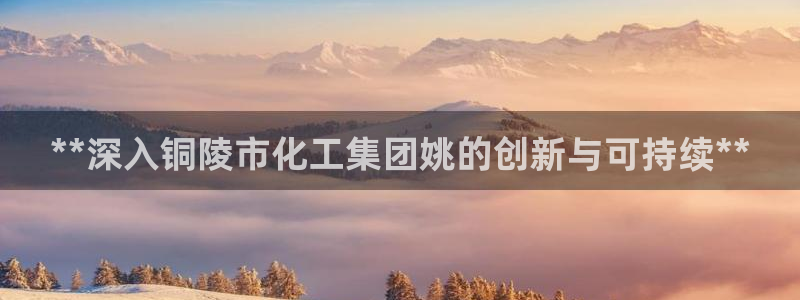 球盟会下载最新版：**深入铜陵市化工集团姚的创新与可持续**