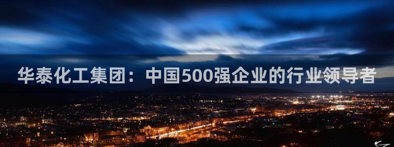 球盟会黑：华泰化工集团：中国500强企业的行业领导者
