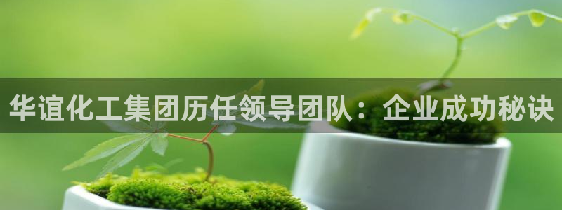 球盟会app安装：华谊化工集团历任领导团队：企业成功秘诀